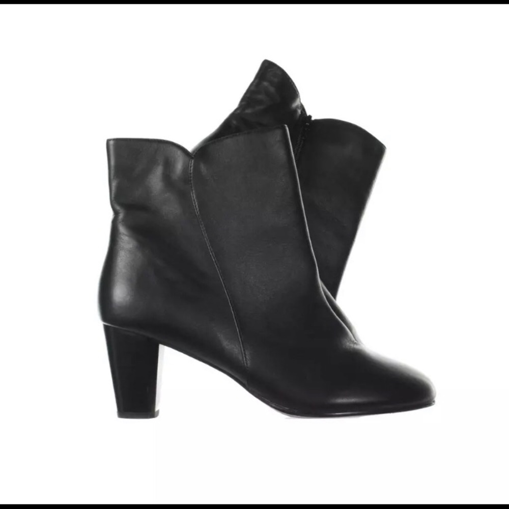 Leather ankle boots